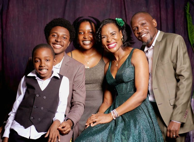 Dr. Esther Dindi with her family